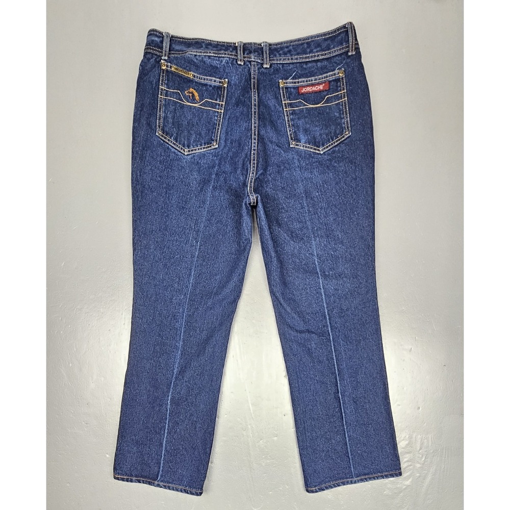 Vintage 80s Jordache Jeans Mens 38x28 Bootcut Western Denim USA Workwear